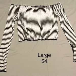 Long sleeve crop top